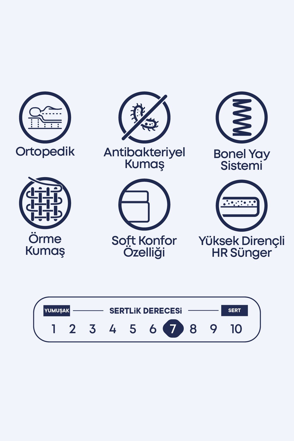 Cennet Yatak Polo Premium Serisi Gizli Pedli Ortopedik Yatak – Dayanıklı Sünger Katmanı ile Maksimum Rahatlık