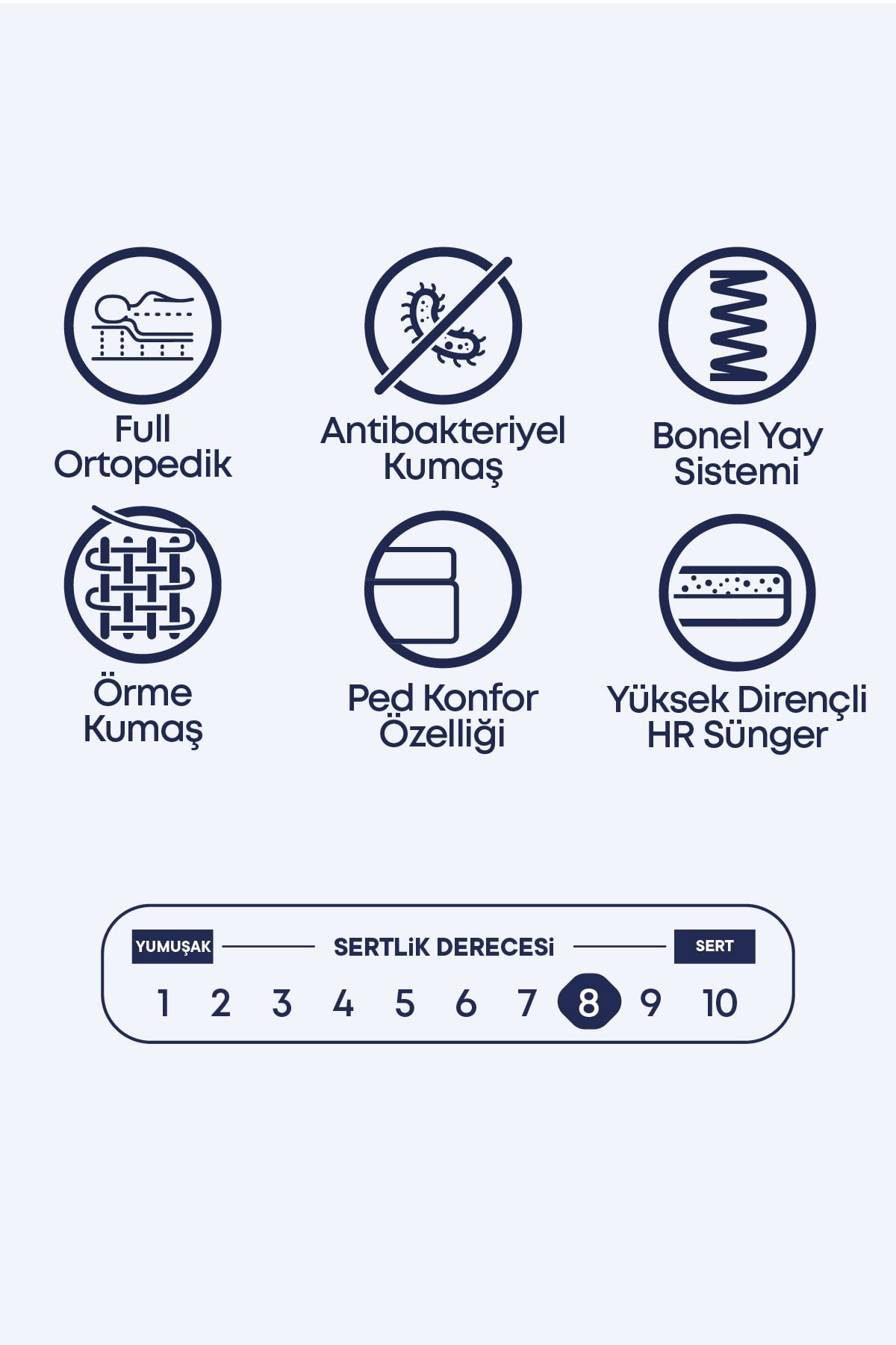 Cennet Yatak Skolyoz Plus Uyku Seti – Medikal Destek Sunan Pedli Yatak, Fonksiyonel Baza ve Uyumlu Başlık