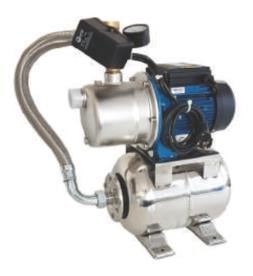 WATER SOUND BJZ060 AUTO/P8H 0.75 HP 220V SS304 PASLANMAZ 8 LT YATIK BASINÇ TANKLI PASLANMAZ GÖVDELİ JET POMPALI PAKET HİDROFOR