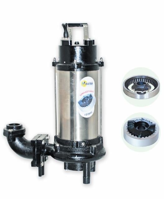 WATER SOUND WQ10-13-1.8GF 2.5 HP 220V ÖZEL SÜPER ÖĞÜTÜCÜLÜ TİP DRENAJ POMPASI