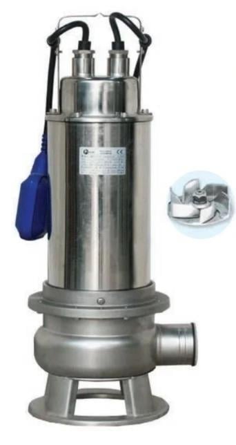 WATER SOUND WQ20-10-1.5D 2 HP-220V KOMPLE PASLANMAZ ÇELİK FOSEPTİK DRENAJ POMPASI