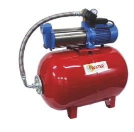WATER SOUND YMP6-60 AUTO/50H 2 HP 220V 50 LT YATIK BASINÇ TANKLI YATIK SS304 KROM MİLLİ ÇOK KADEMELİ POMPALI PAKET HİDROFOR