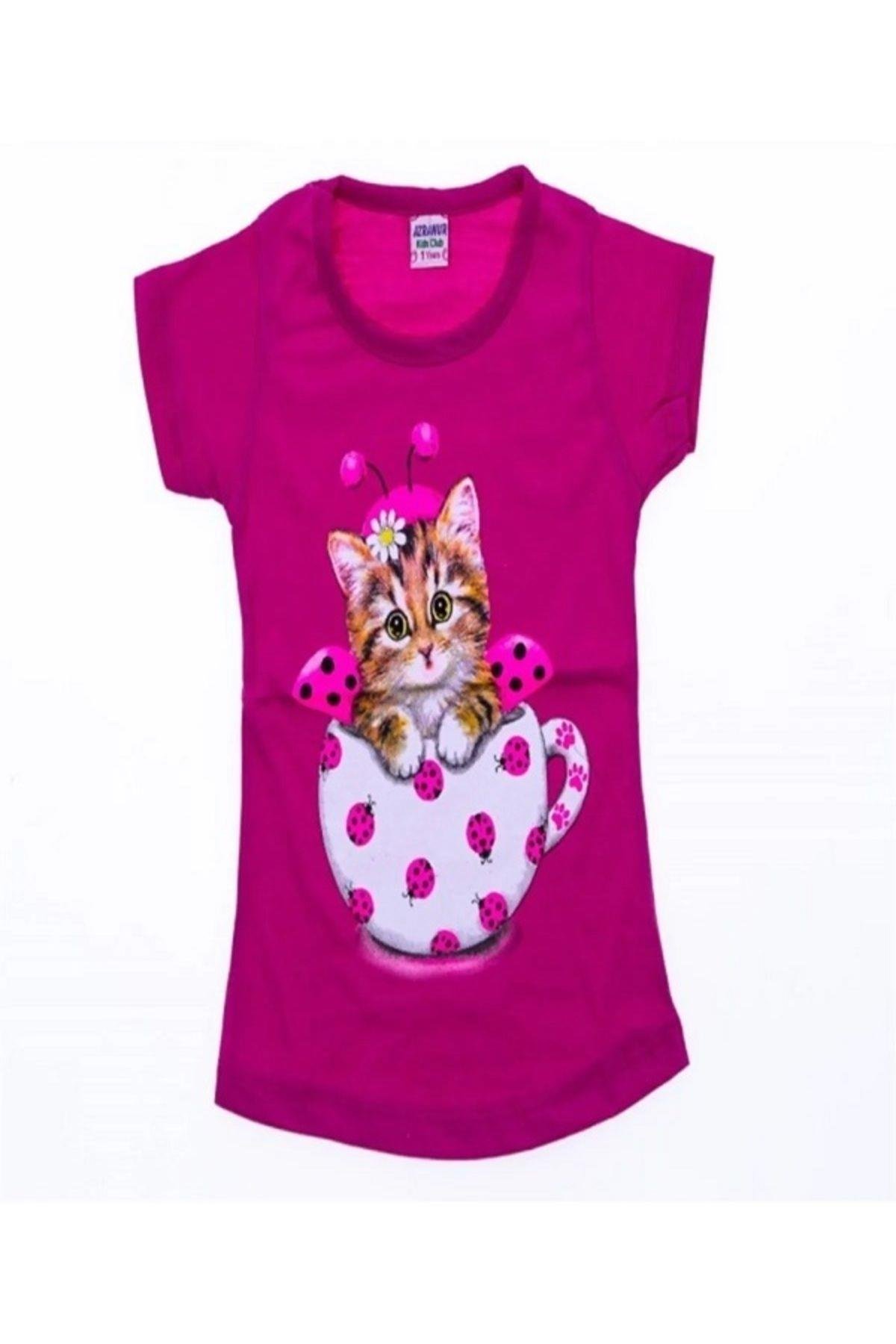 Kedi Baskılı t-shirt