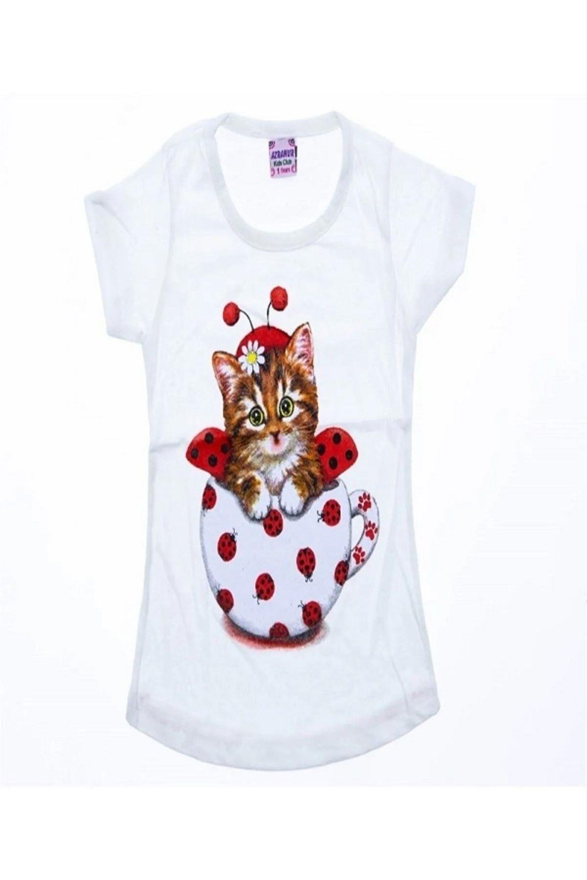 Kedi Bskılı t-shirt
