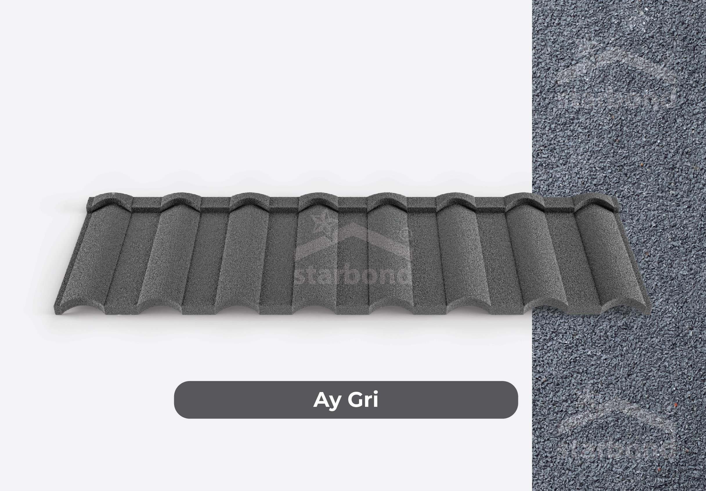 [Alaturka] Metal Kiremit Ay Gri StarBond Metal