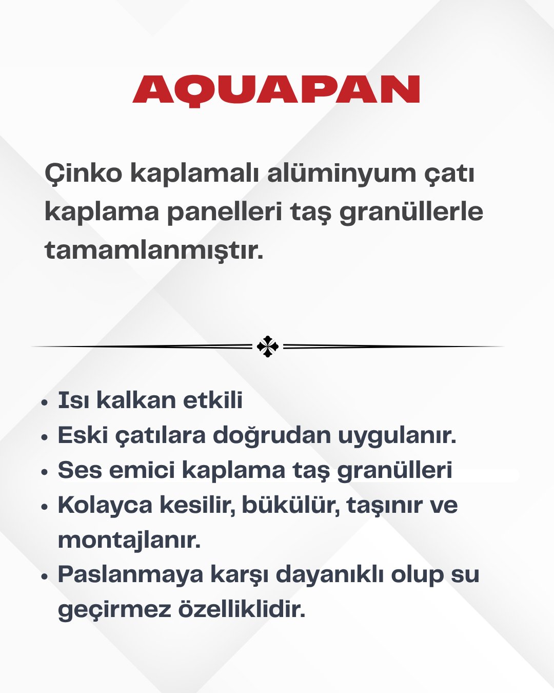 [Aquapan] Metal Kiremit Granit Gri StarBond Metal