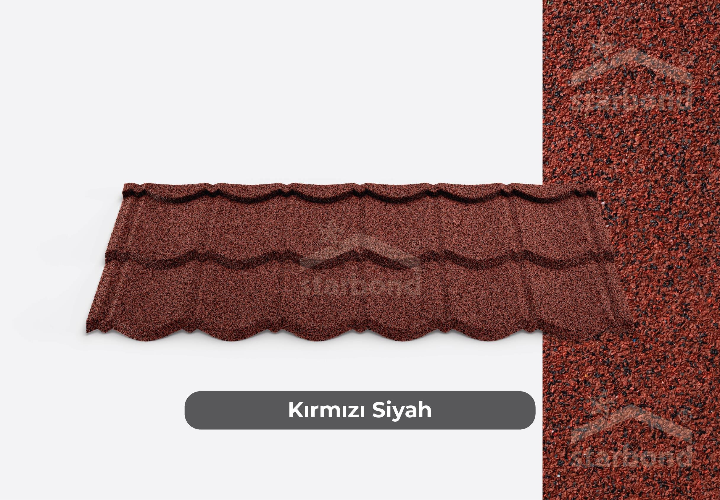 [Aquapan] Metal Kiremit Kırmızı Siyah StarBond Metal