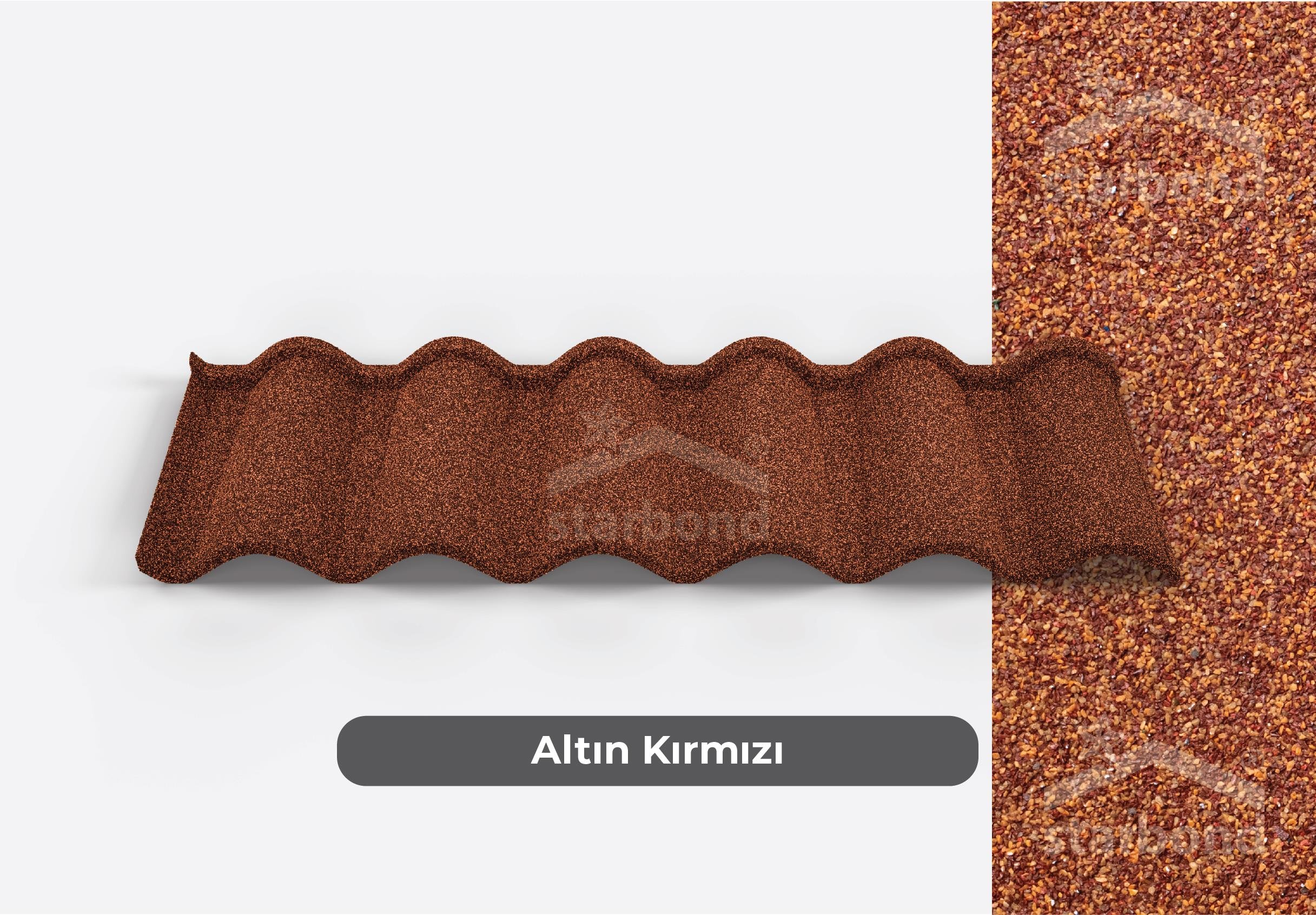 [Ottoman] Metal Kiremit Altın Kırmızı StarBond Metal