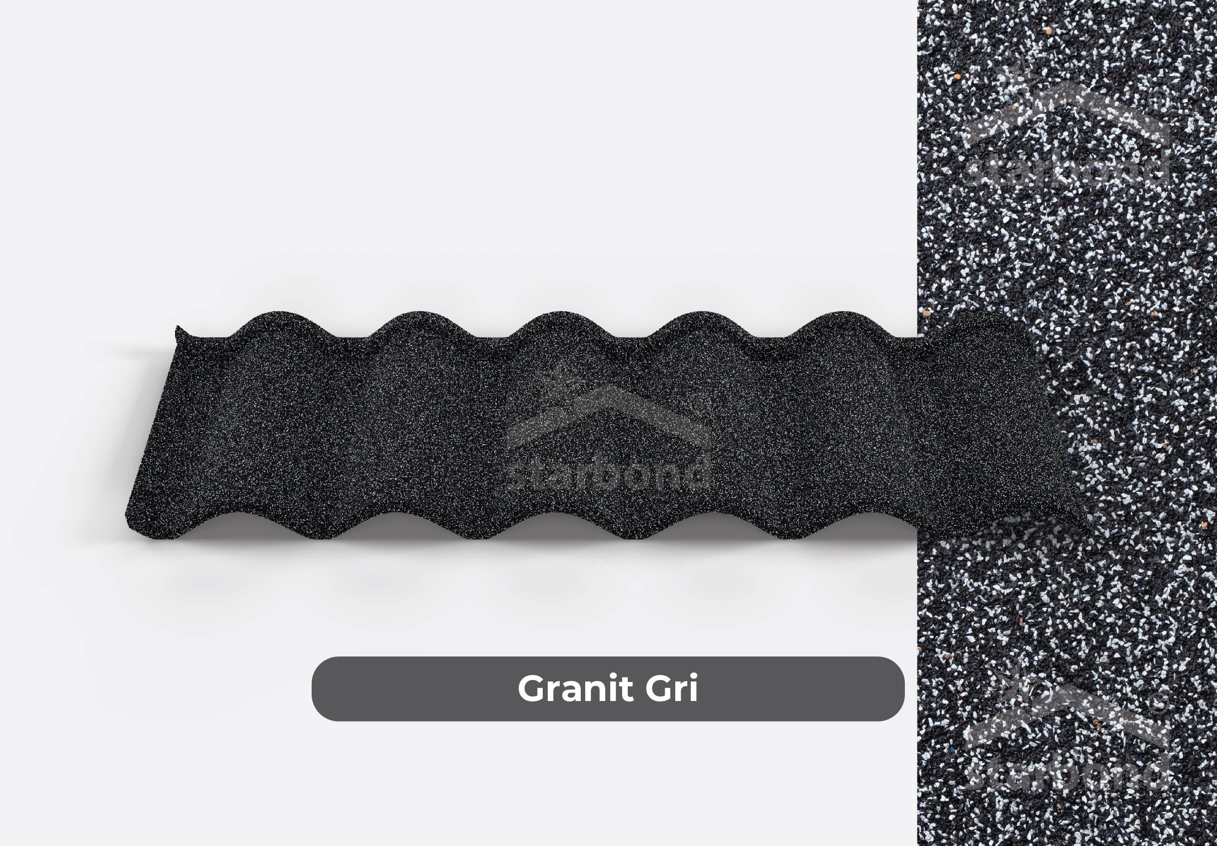 [Ottoman] Metal Kiremit Granit Gri StarBond Metal