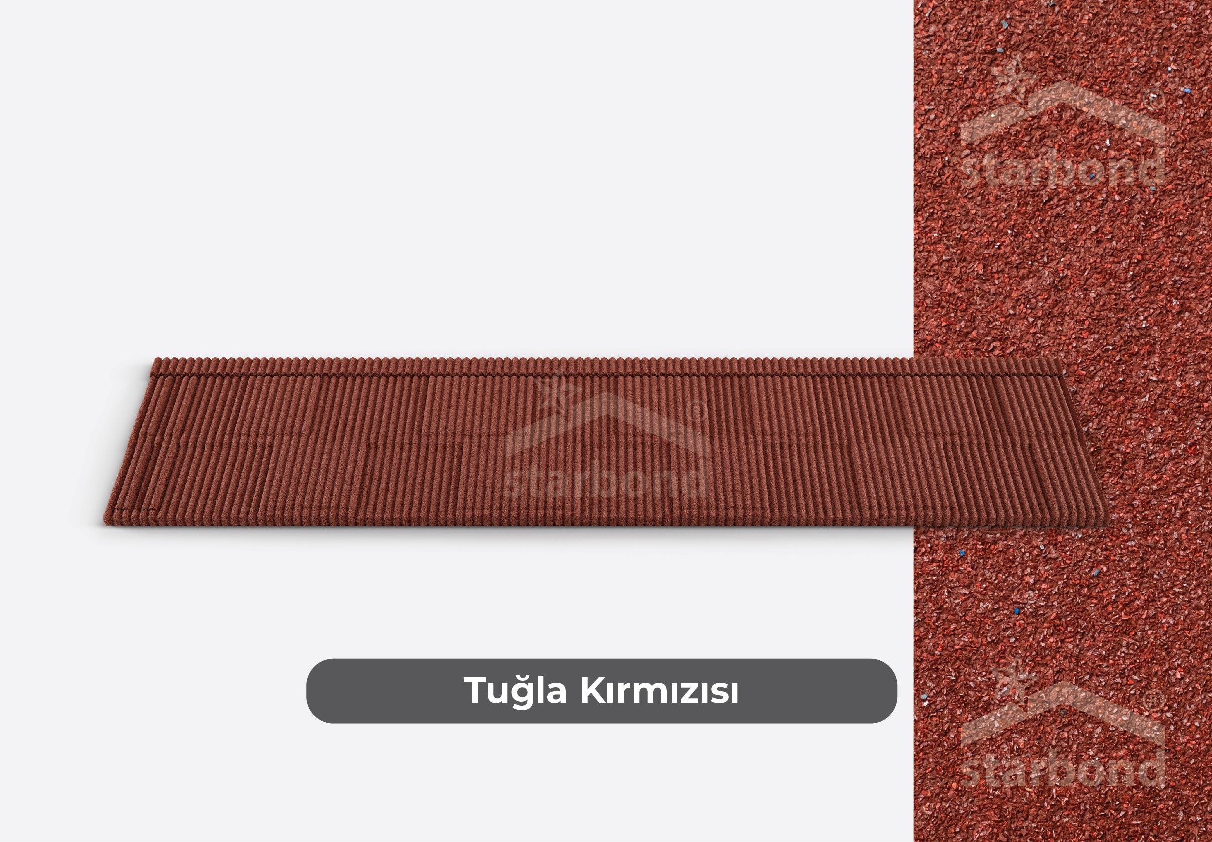 [Senator] Metal Kiremit Tuğla Kırmızısı StarBond Metal