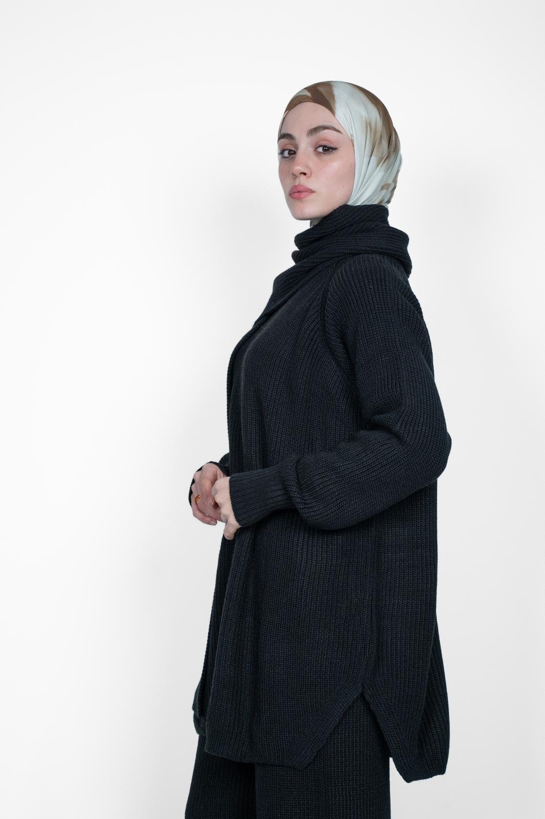 PREMİUM ATKILI TRİKO TAKIM SİYAH