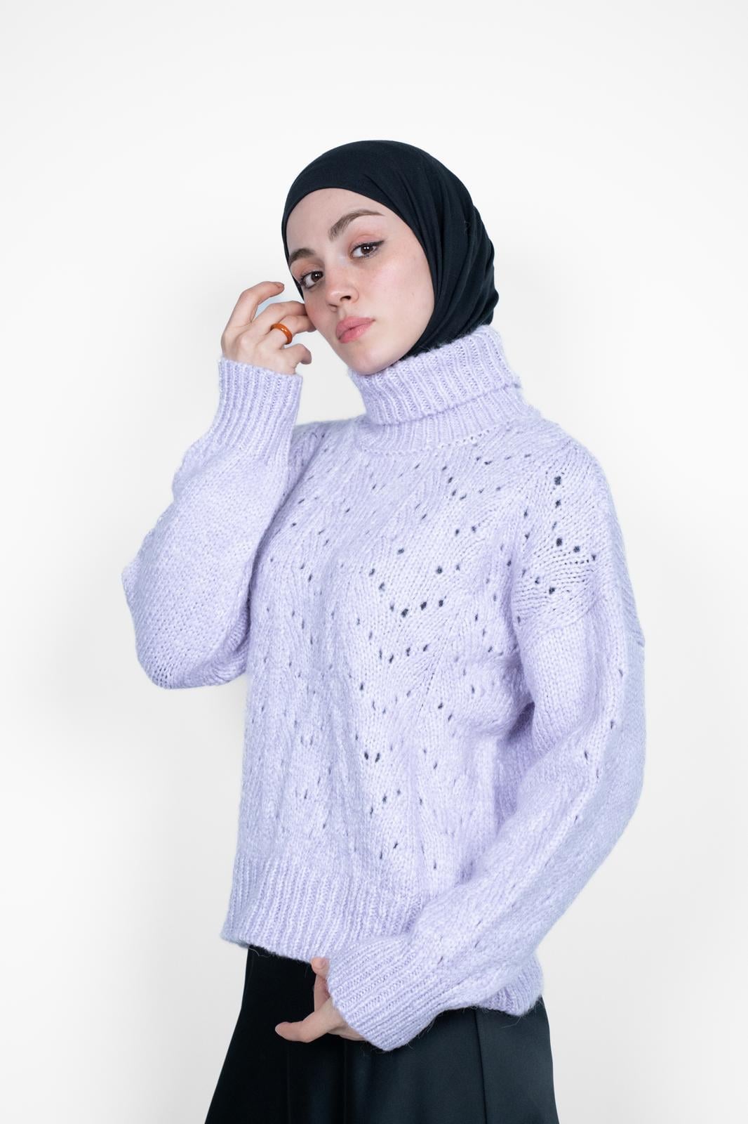 PREMİUM BOĞAZLI TRİKO MOR