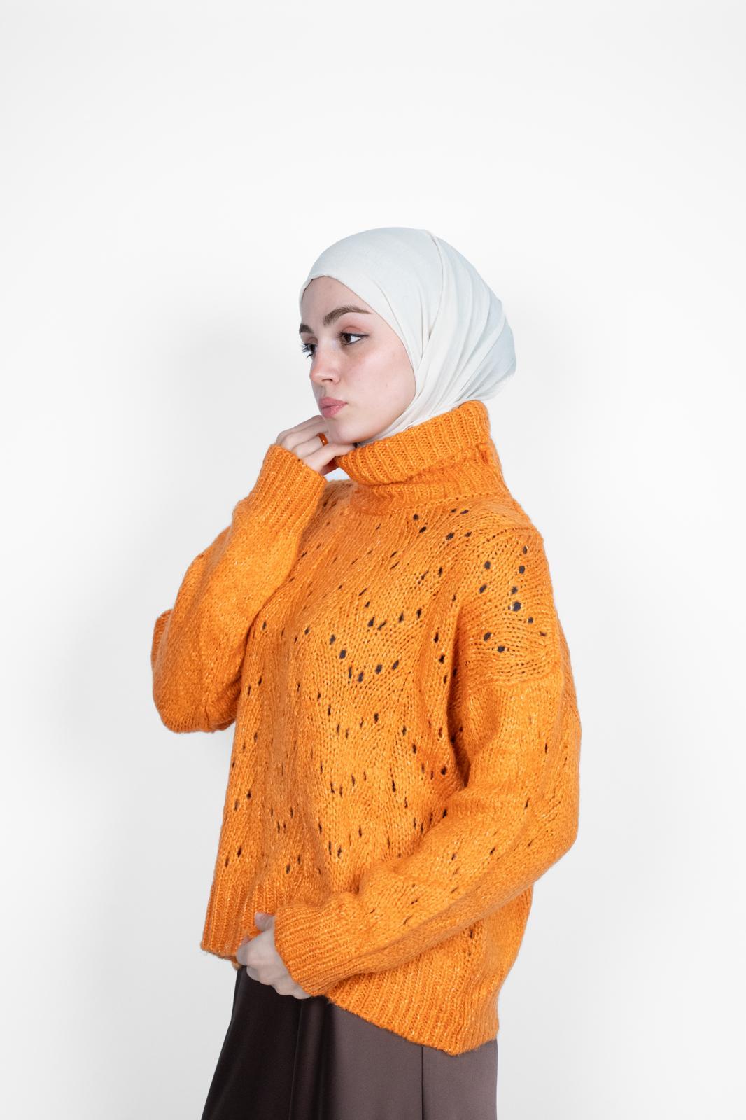 PREMİUM BOĞAZLI TRİKO TURUNCU