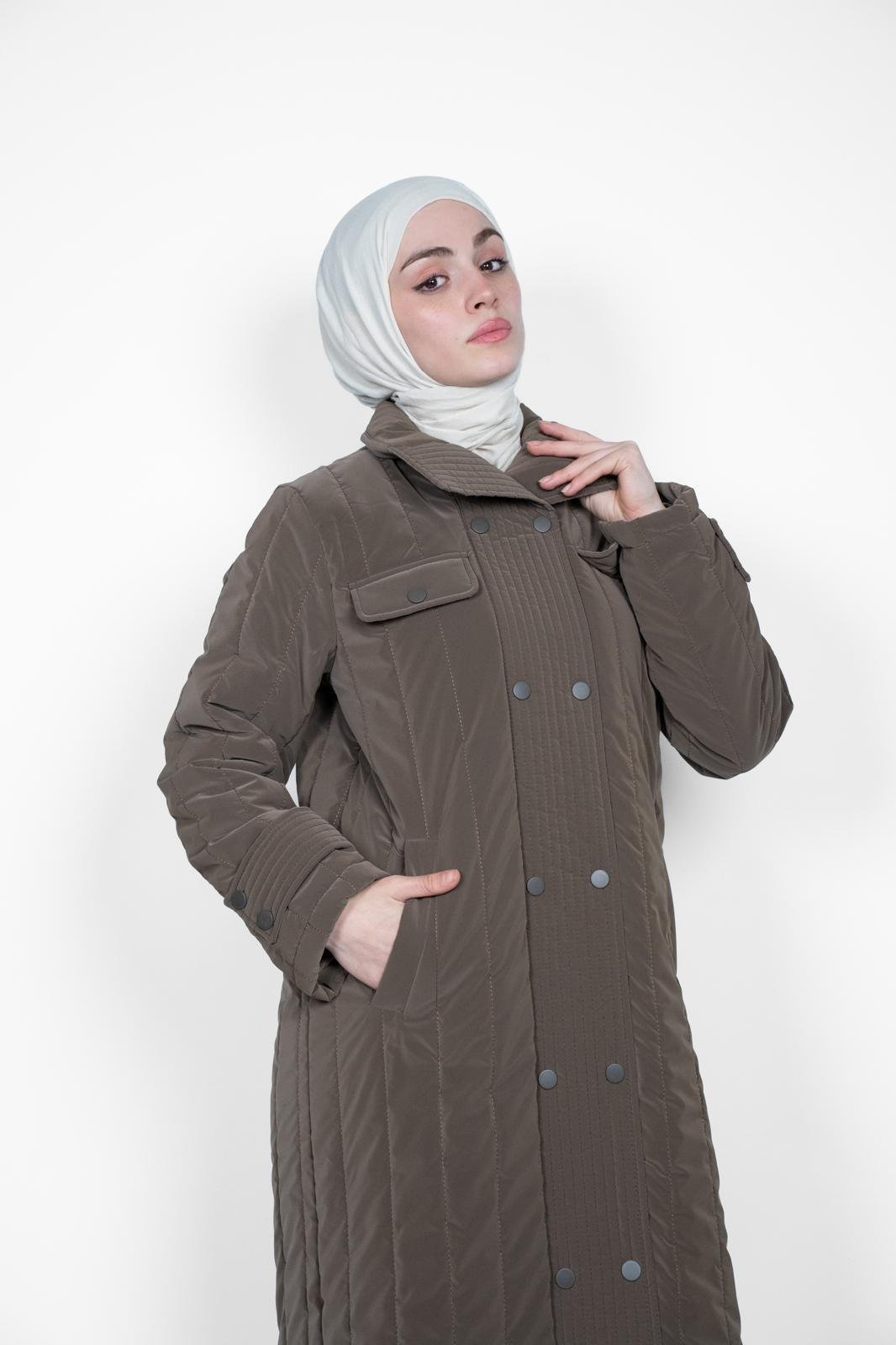 PREMİUM ŞİŞME UZUN MONT KAHVERENGİ