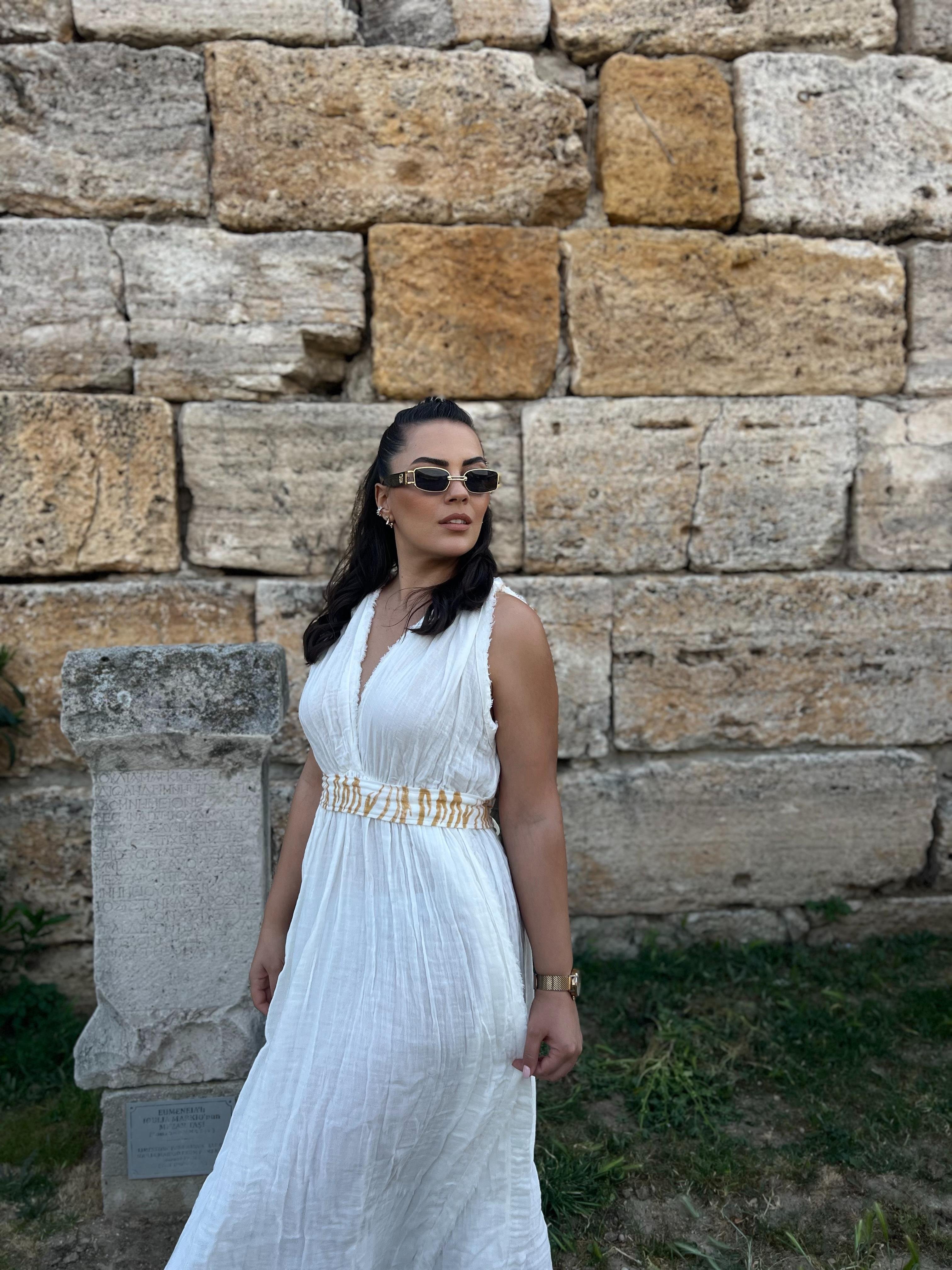 MÜSLİN HELEN ELBİSE