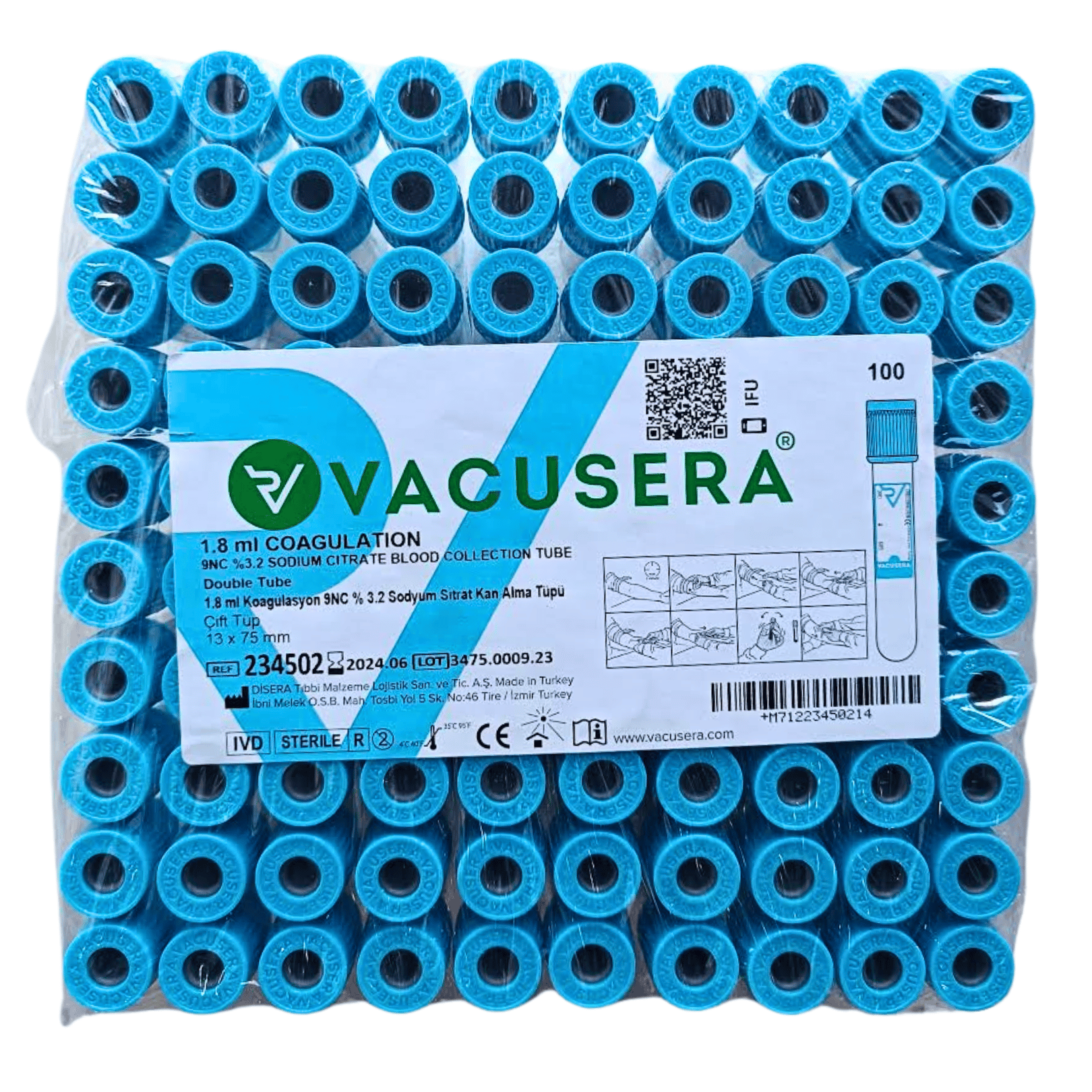 1.8 ML Koagulasyon Tüpü (Mavi Kapak)