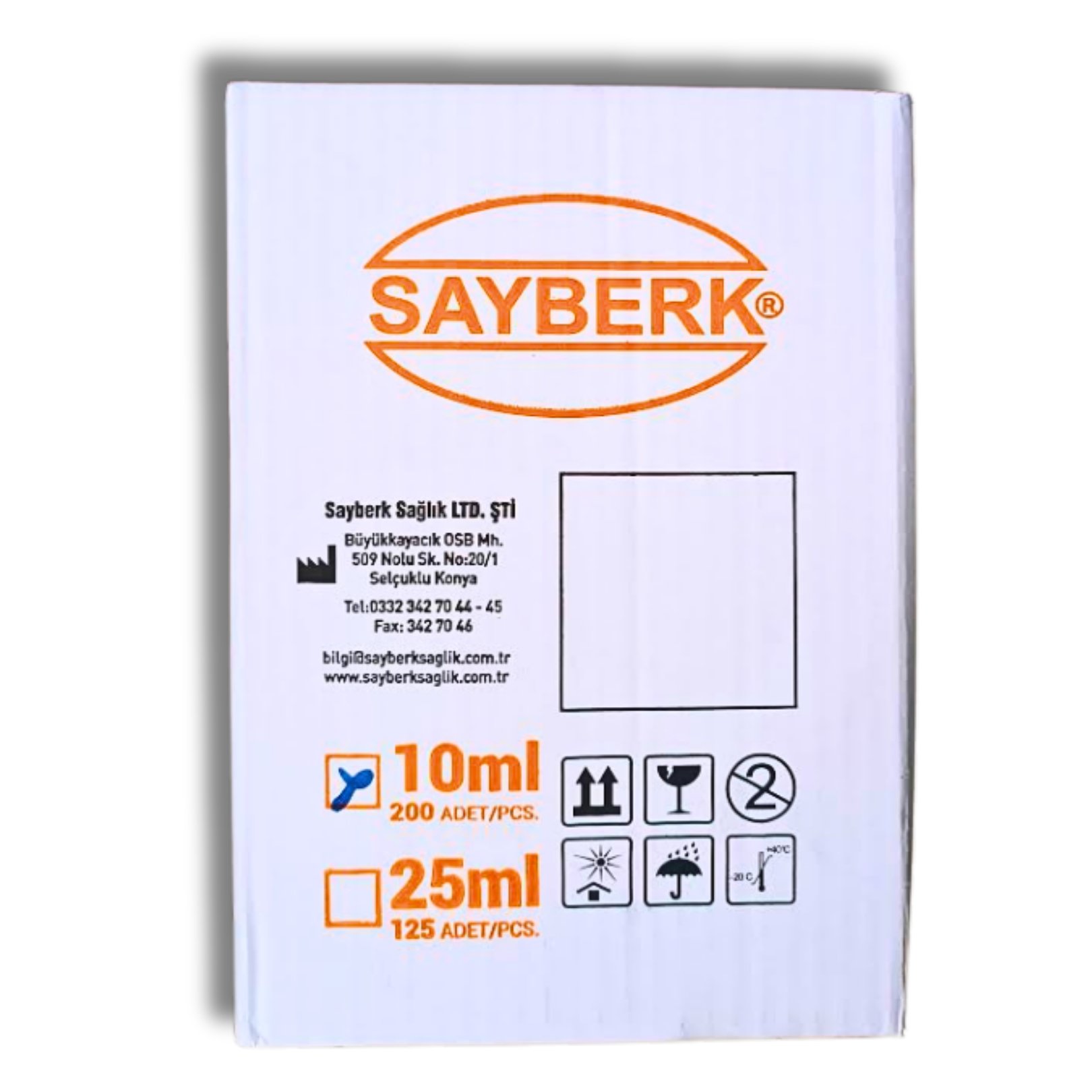 10 ML 2 Parçalı  İğneli Enjektör (Sayberk)