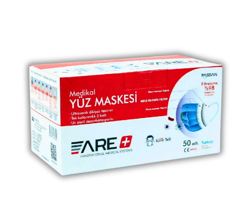 3 Katlı Cerrahi Maske (50'li)