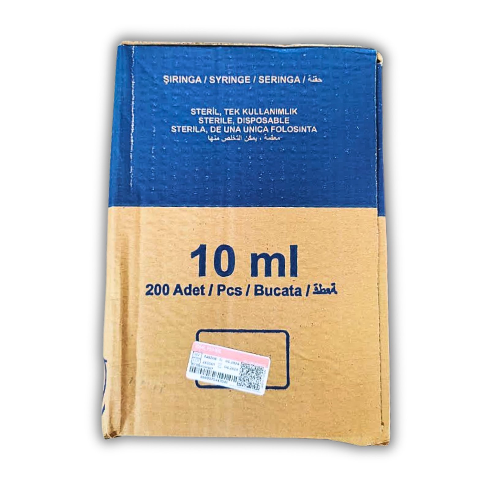 Berika 10 ML Pembe Uzun Enjektör