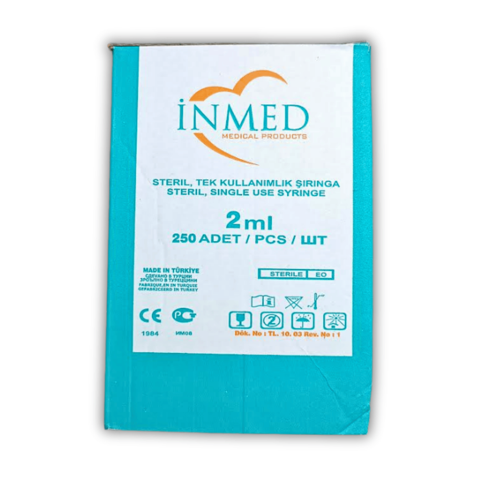 İnmed 2 ML Kısa Pembe Uç  3p Enjektör