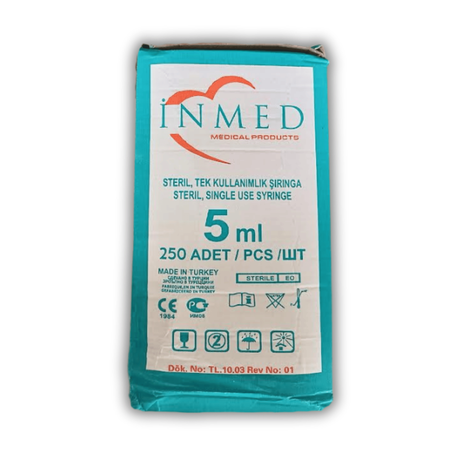 İnmed 5 ML Kısa Yeşil Uç 3p  İğnelı Şırınga