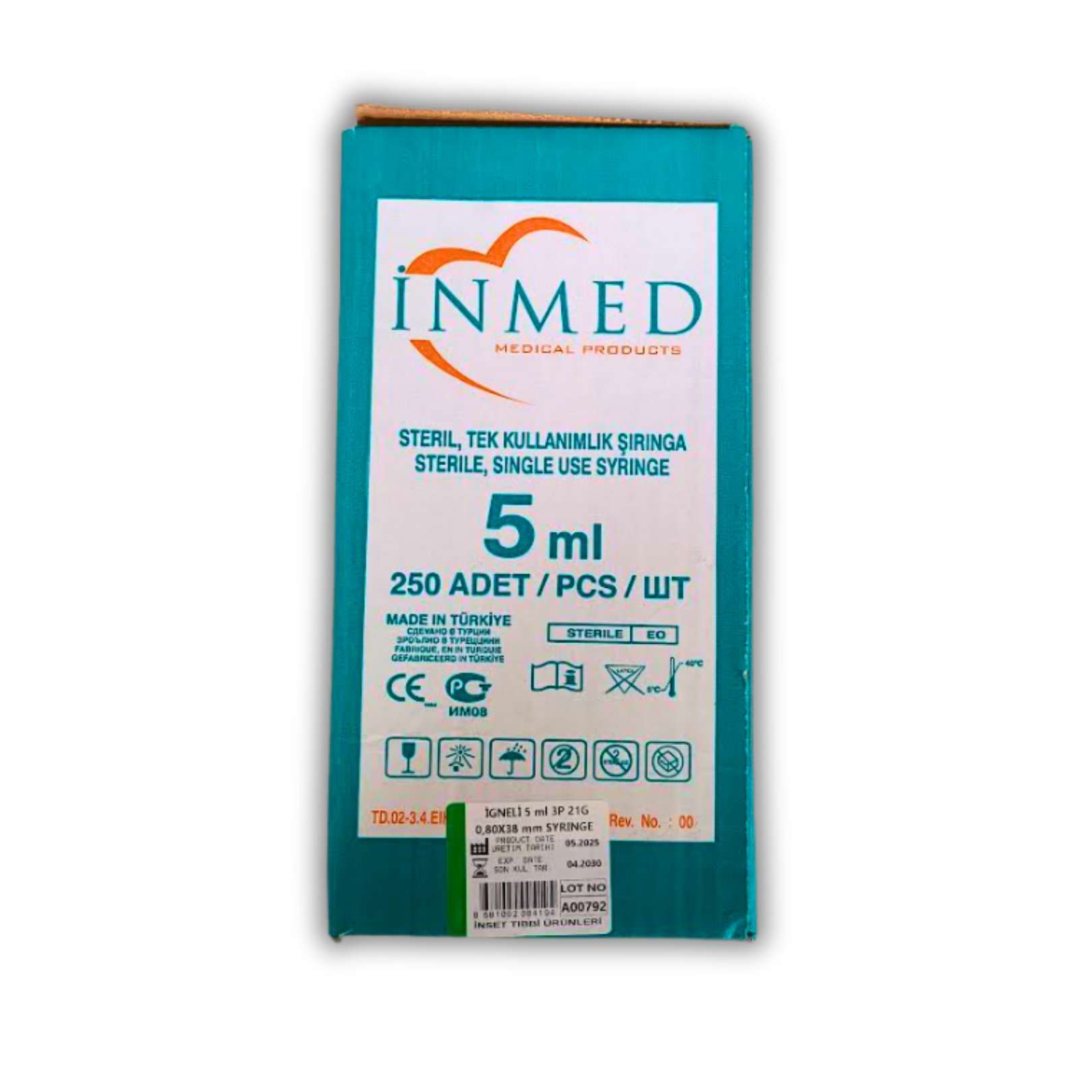 İnmed 5 ML Siyah Uç 3p  Enjektör