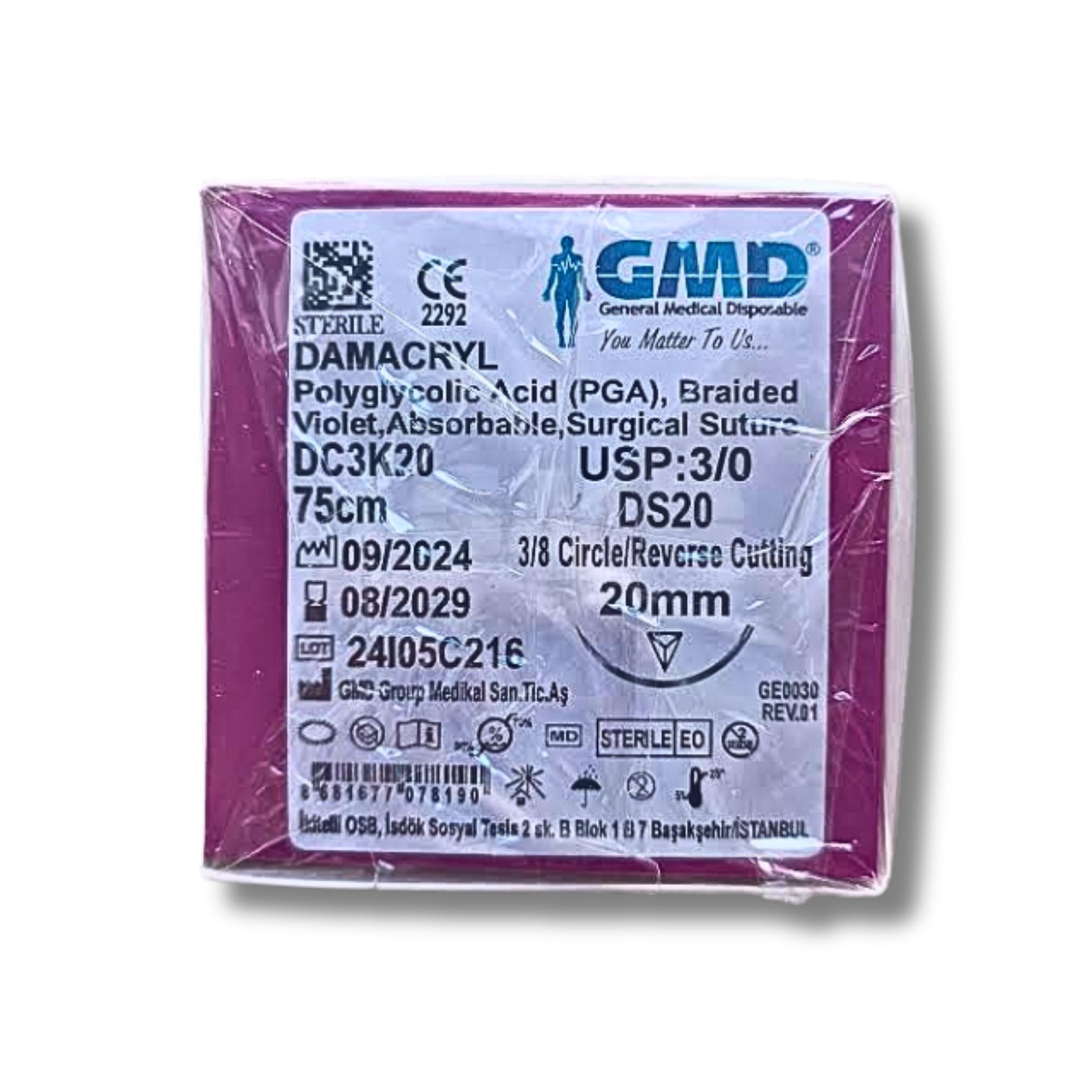 Pga  :  3/0 Damarcryl