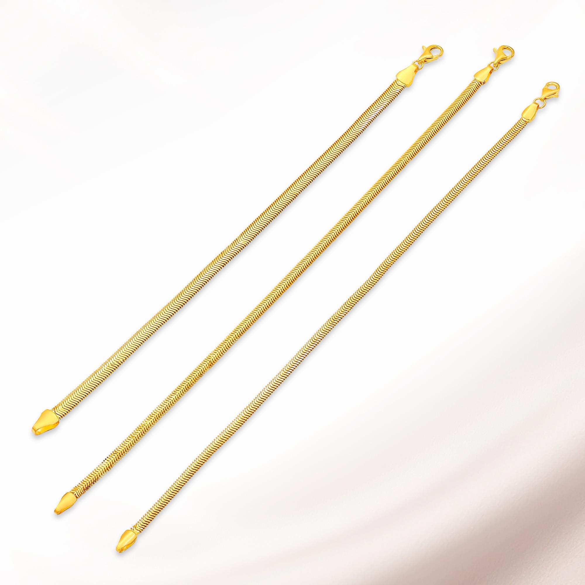 Balık Sırtı Bileklik 22K - BL057