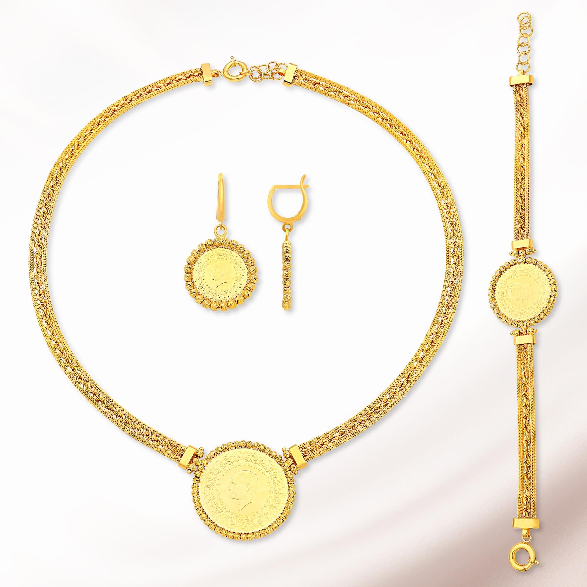 Kalze Halat Set Ziynetli 22K - ST026