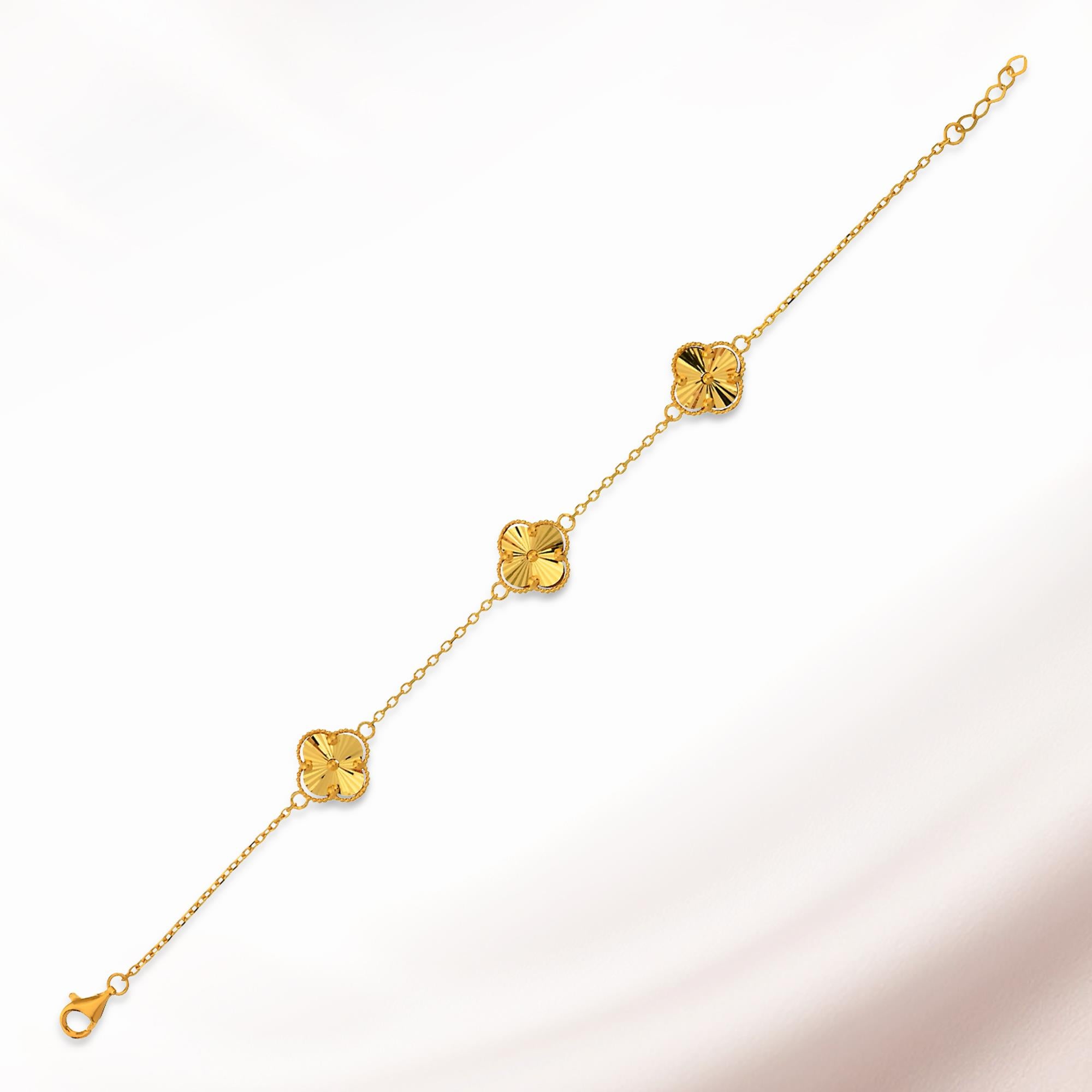 Van Cleef Bileklik 3lü 22K - BL022