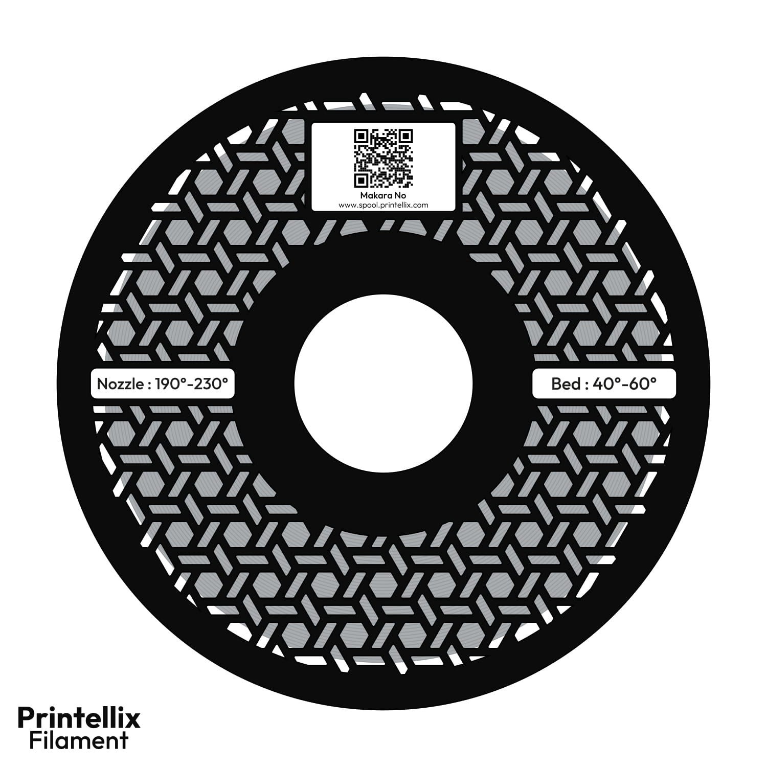 Printellix PLA+ Gri Filament 1.75mm 1kg
