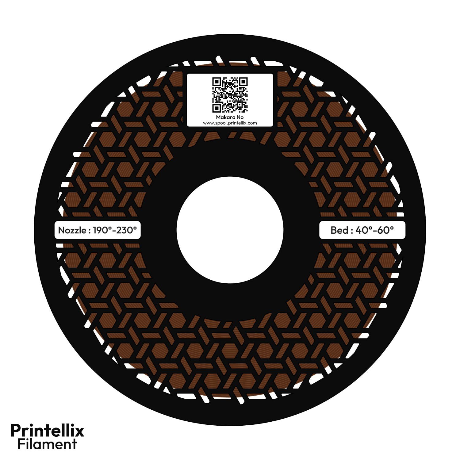 Printellix PLA+ Kahverengi Filament 1.75mm 1kg