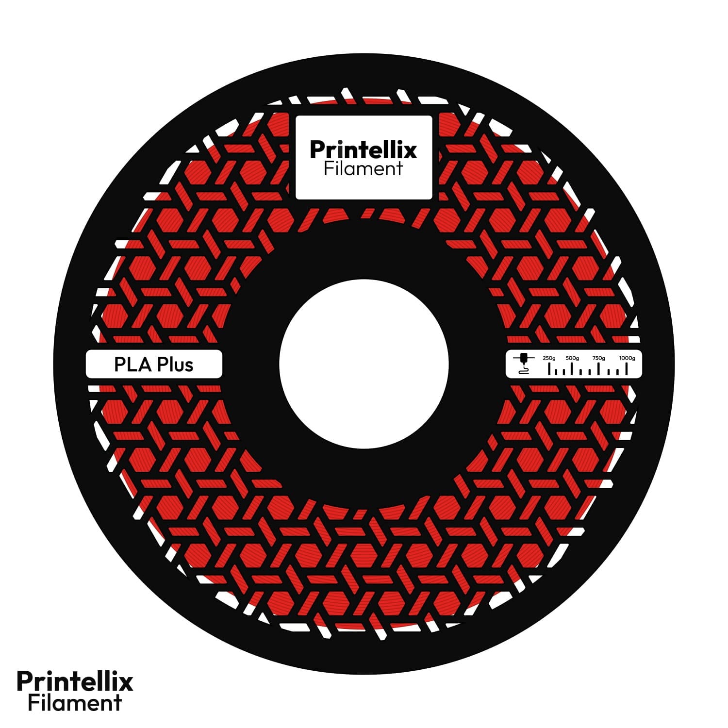 Printellix PLA+ Kırmızı Filament 1.75mm 1kg