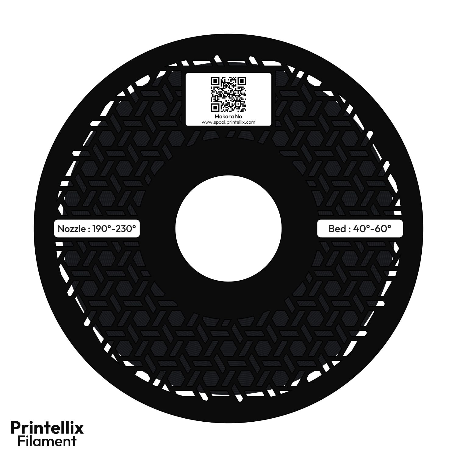 Printellix PLA+ Siyah Filament 1.75mm 1kg
