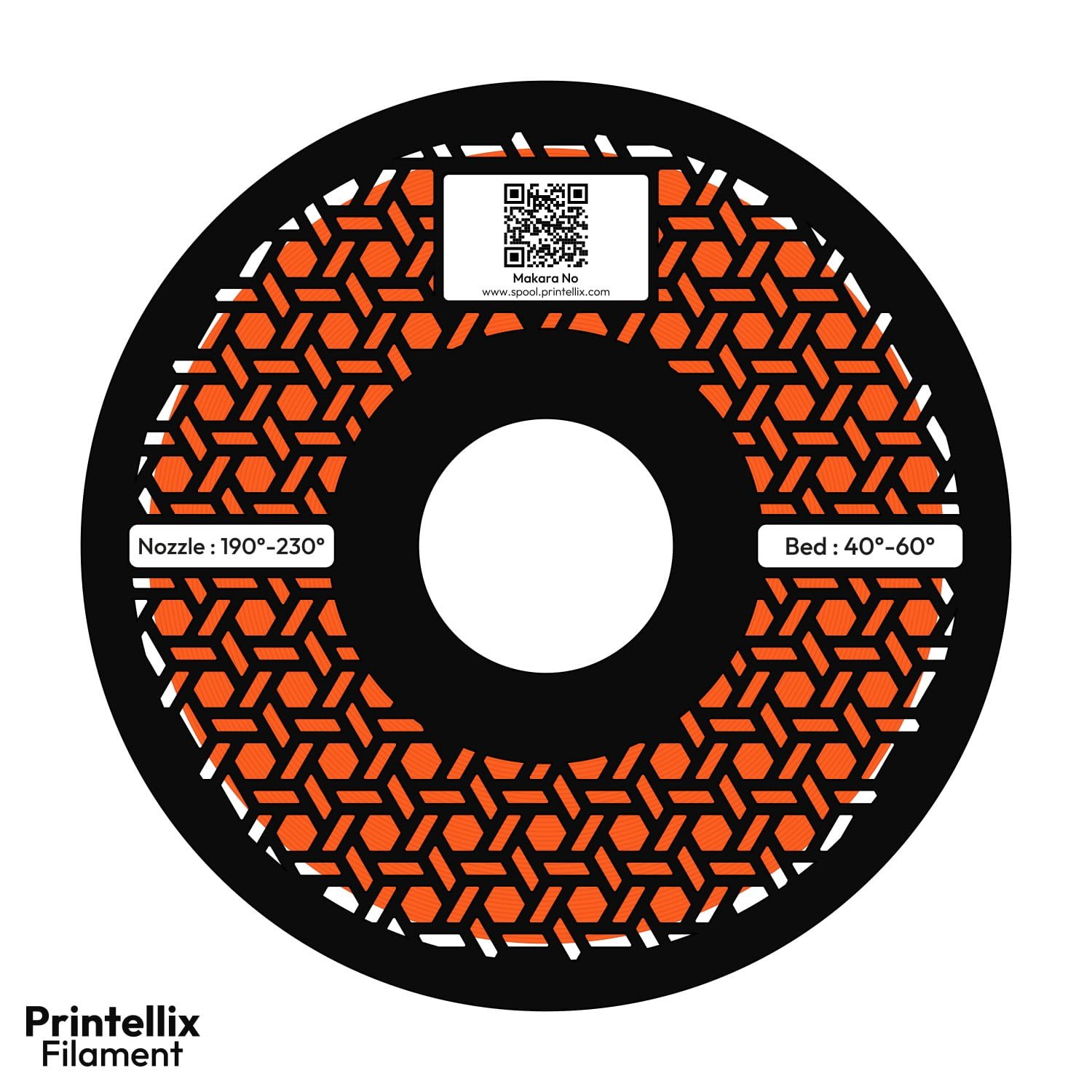 Printellix PLA+ Turuncu Filament 1.75mm 1kg