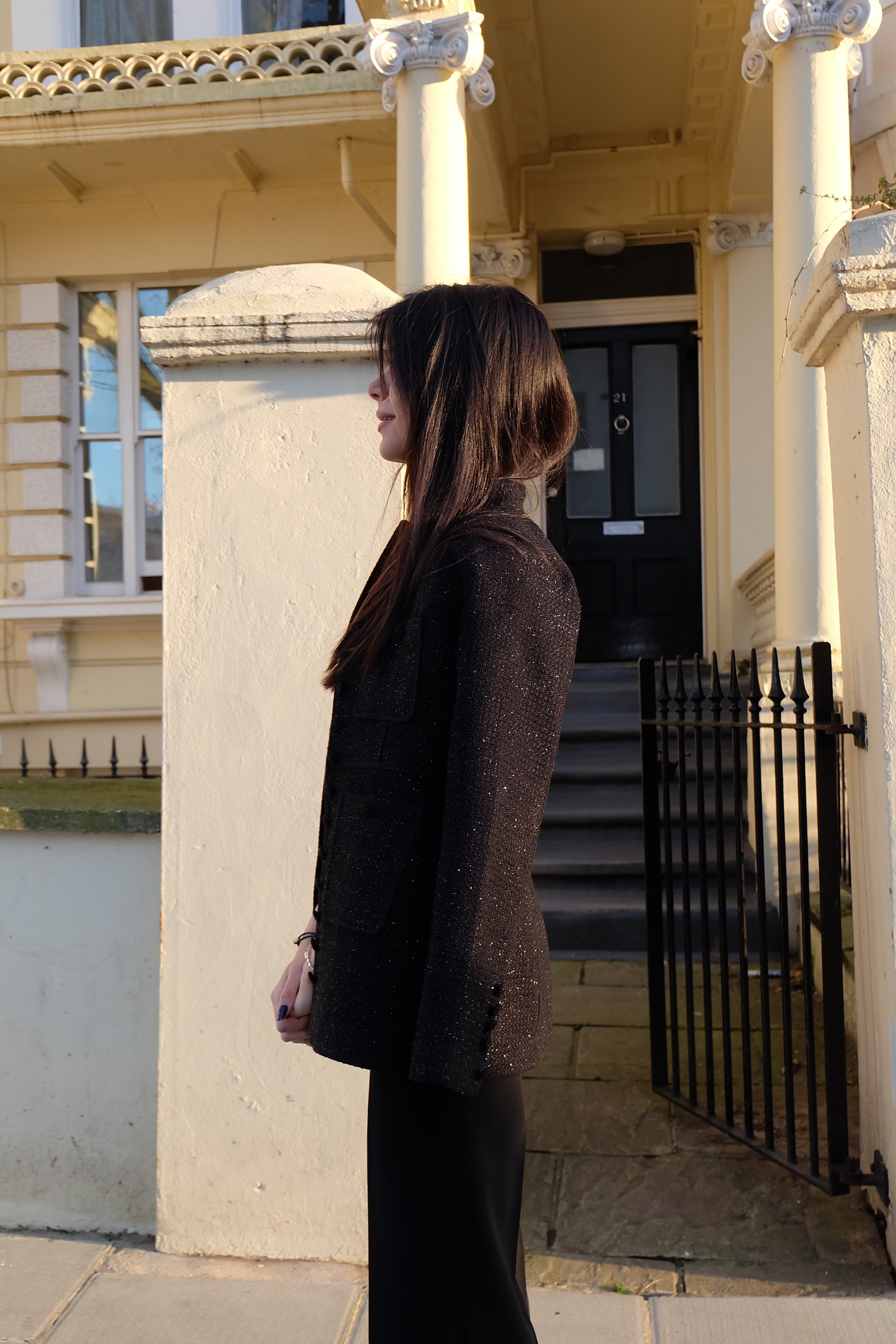 BUTTONED HOURGLASS JACKET