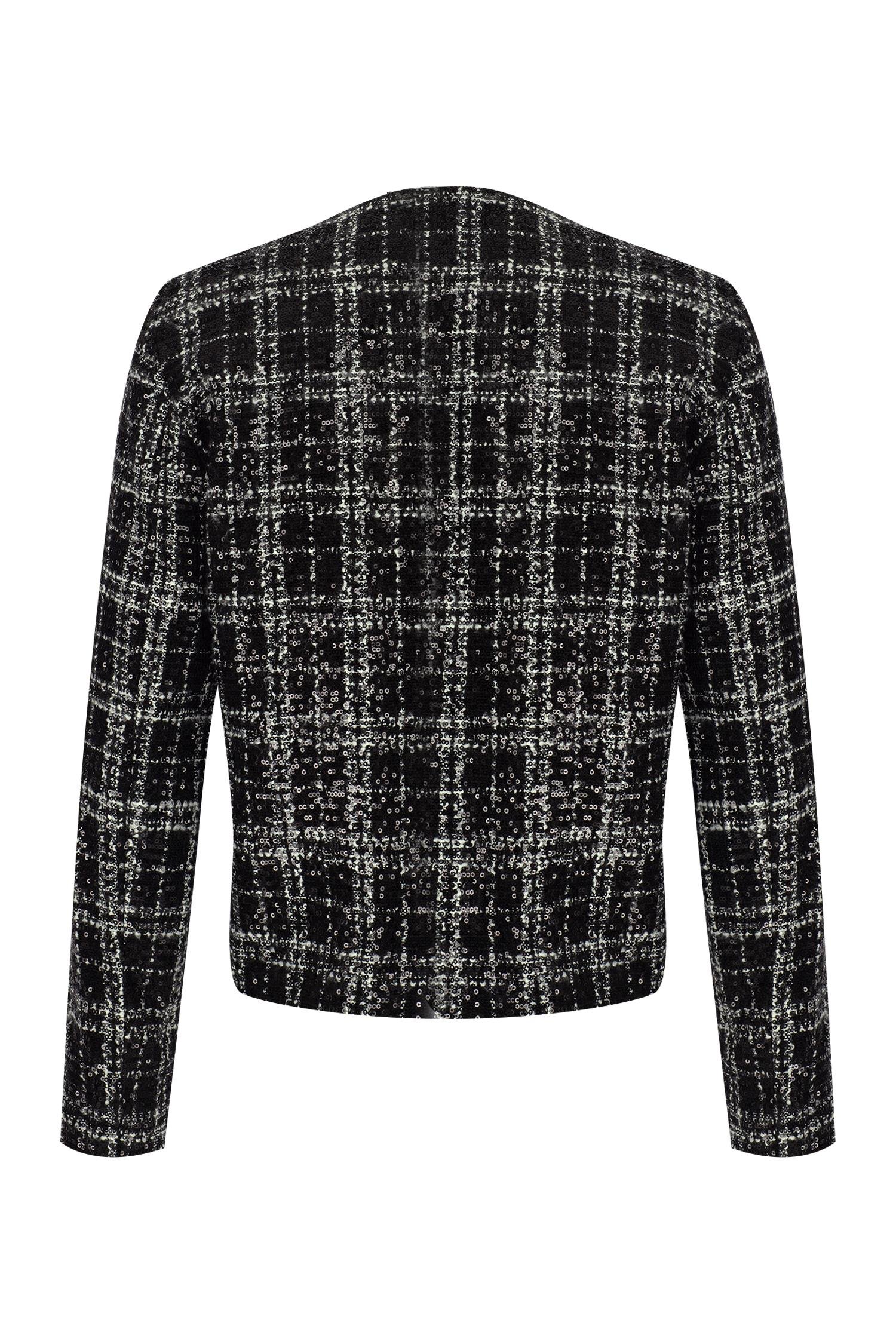 CHECKED SHIMMER JACKET