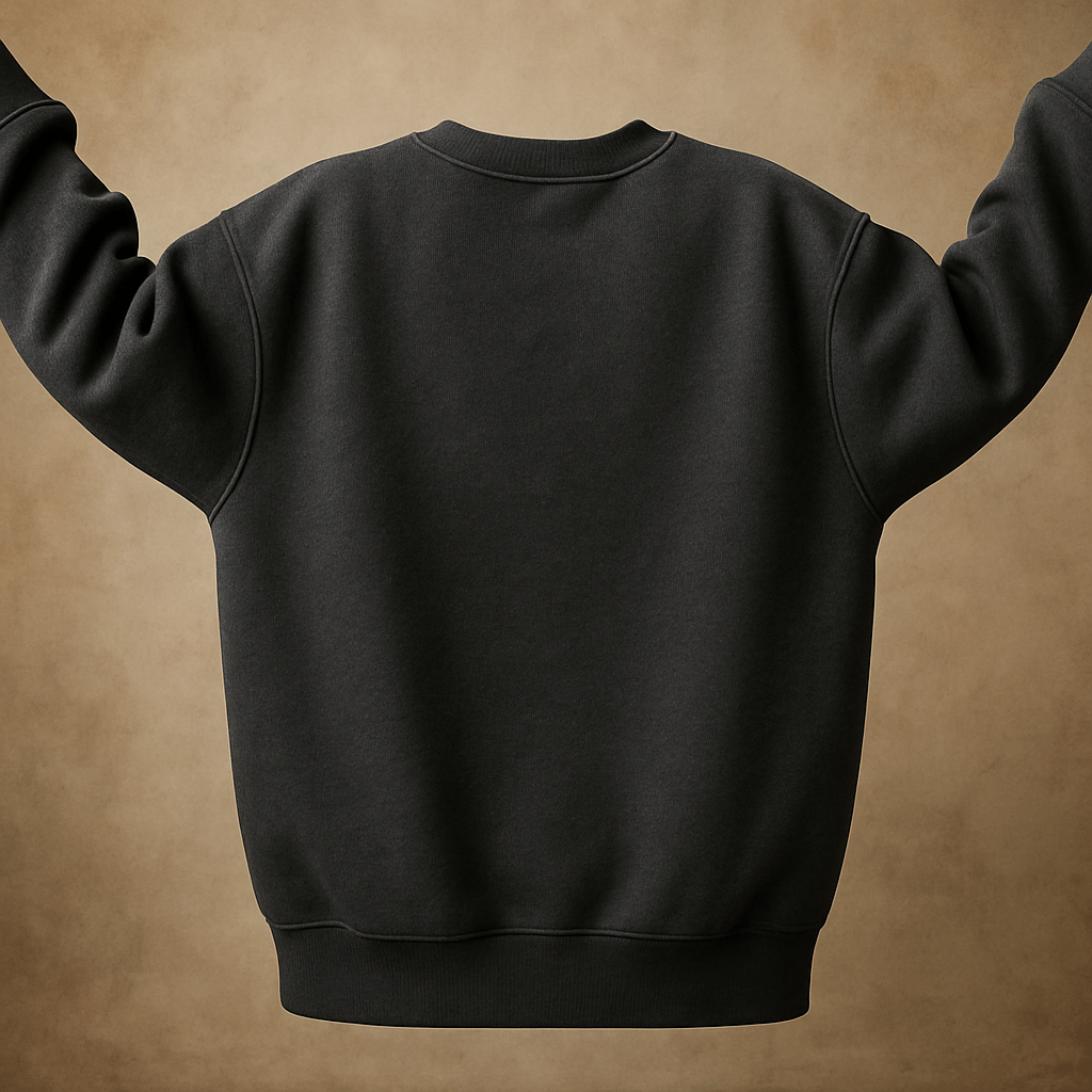 'Dark Cat' Füme Oversize Sweatshirt