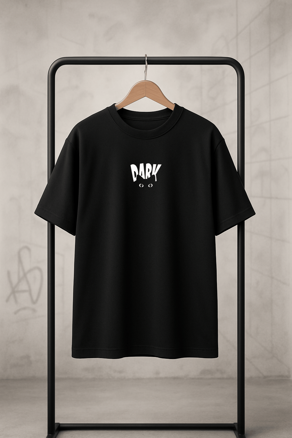 'Dark Cat' Siyah Oversize Tişört