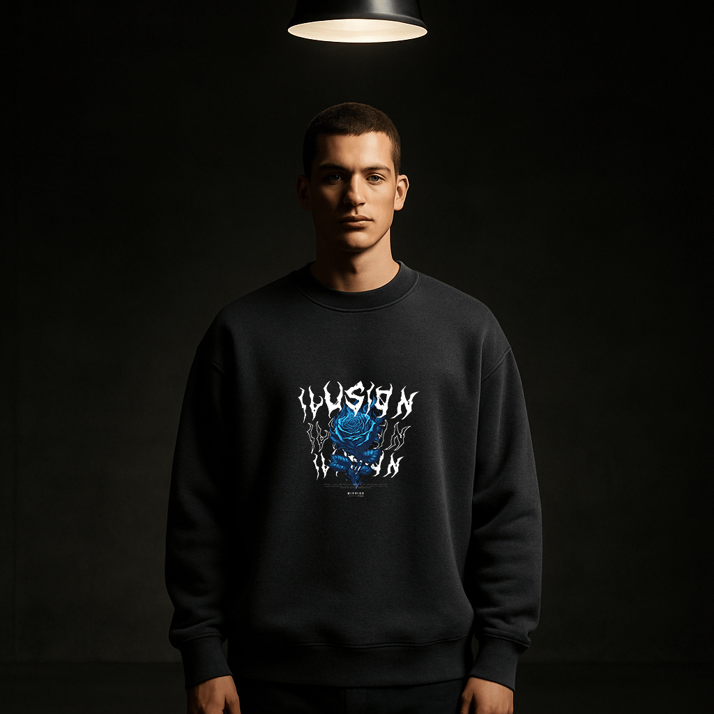'Ilusion' II Füme Oversize Sweatshirt