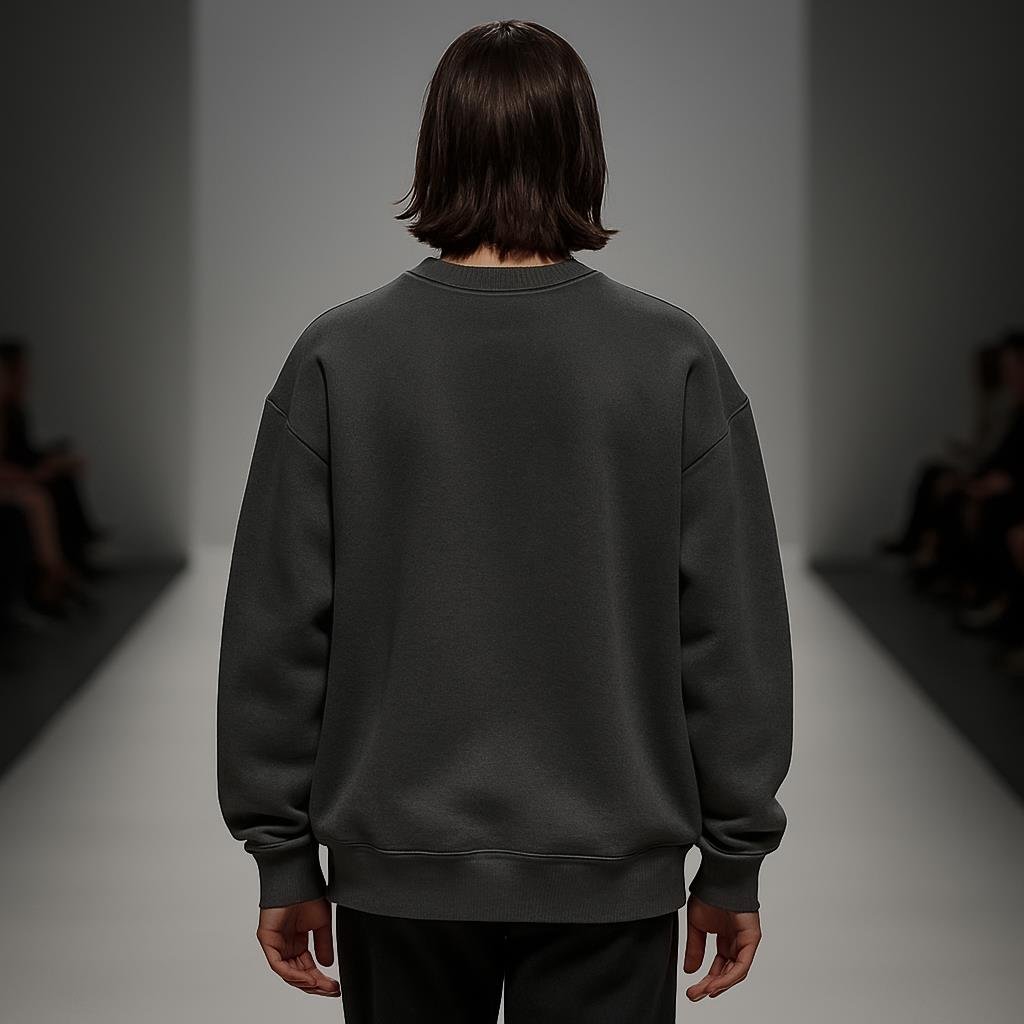 'Ilusion' II Füme Oversize Sweatshirt