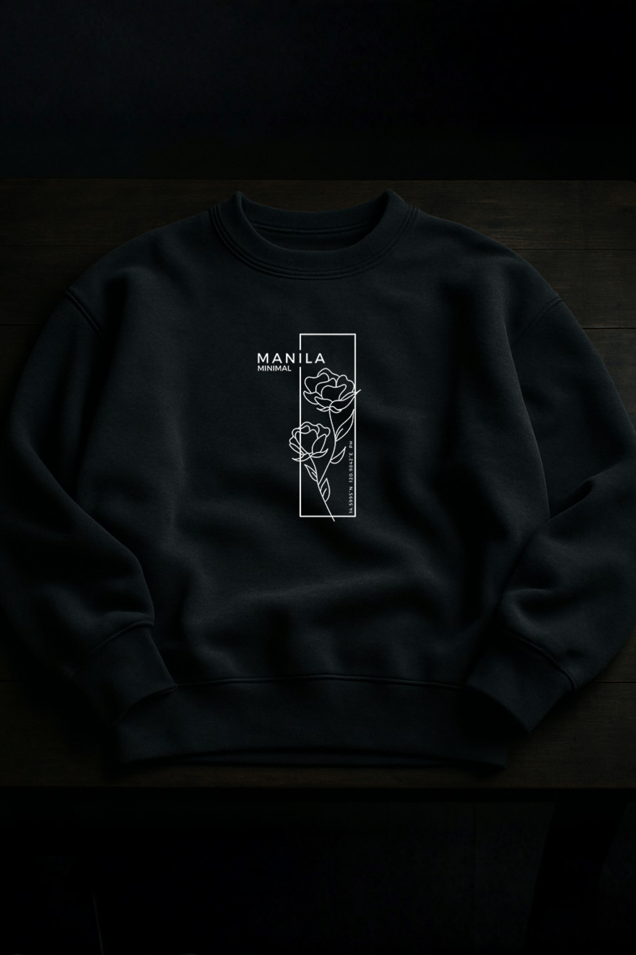 'Manila Minimal' Füme Oversize Sweatshirt