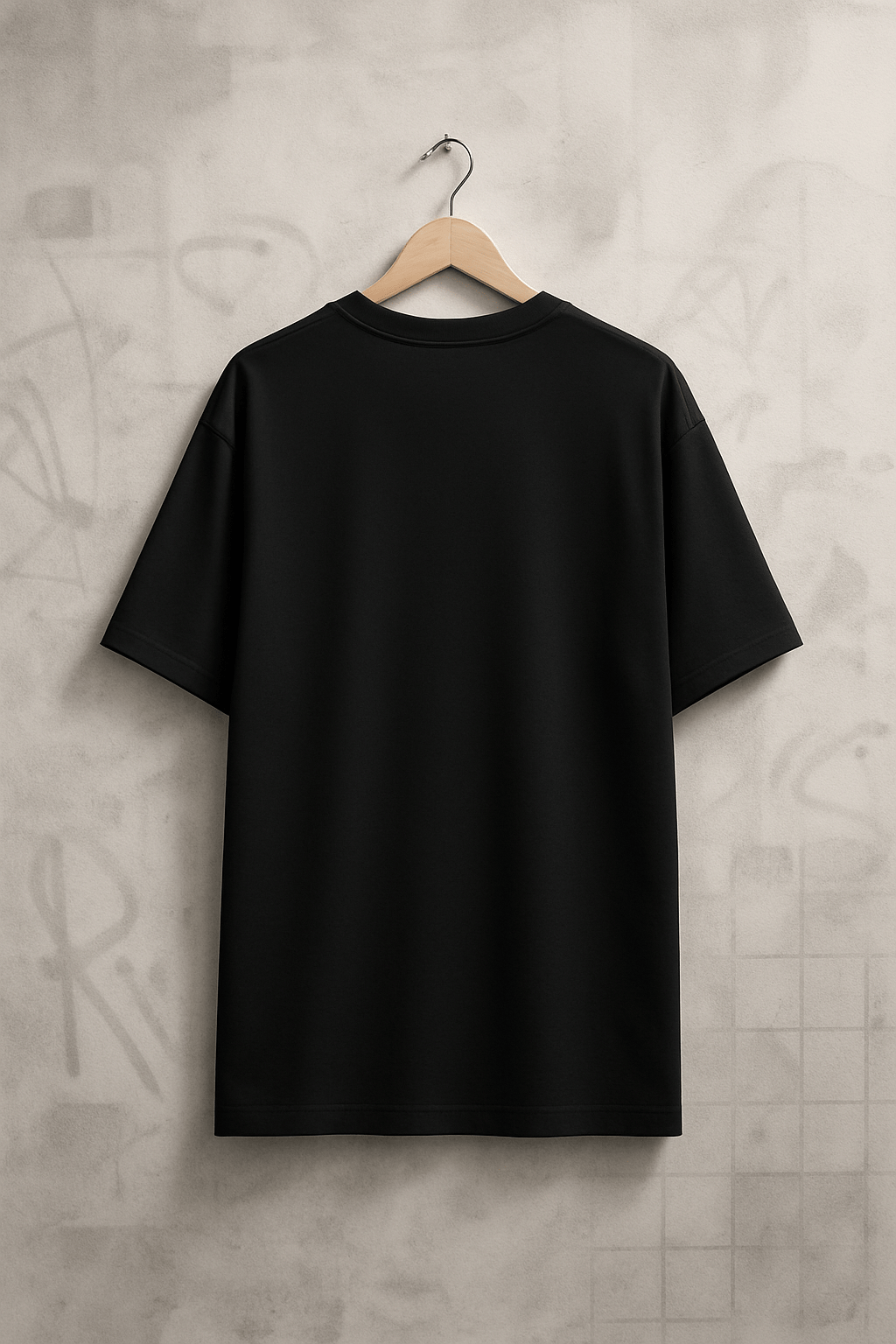 'My Angel' Siyah Oversize Tişört