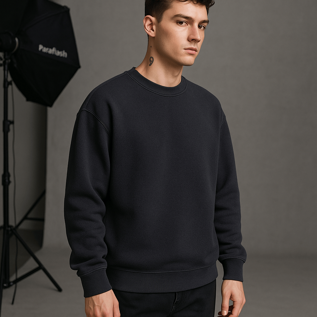 'Nepo Baby' Füme Oversize Sweatshirt