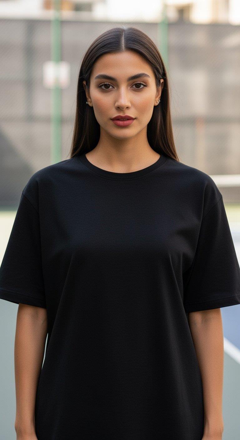 'Nepo Baby' Siyah Oversize Tişört