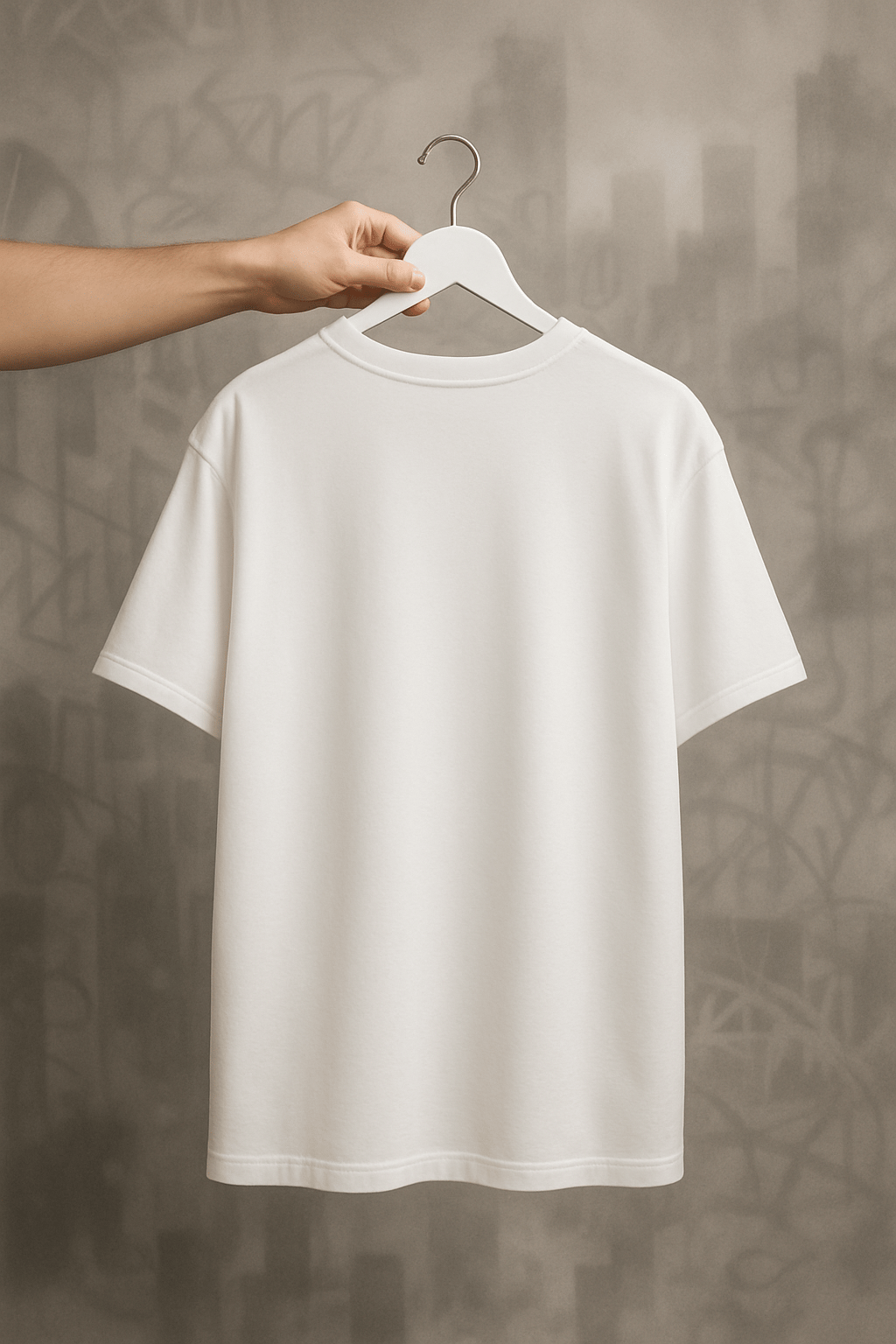 'Paper Airplane' Beyaz Oversize Tişört