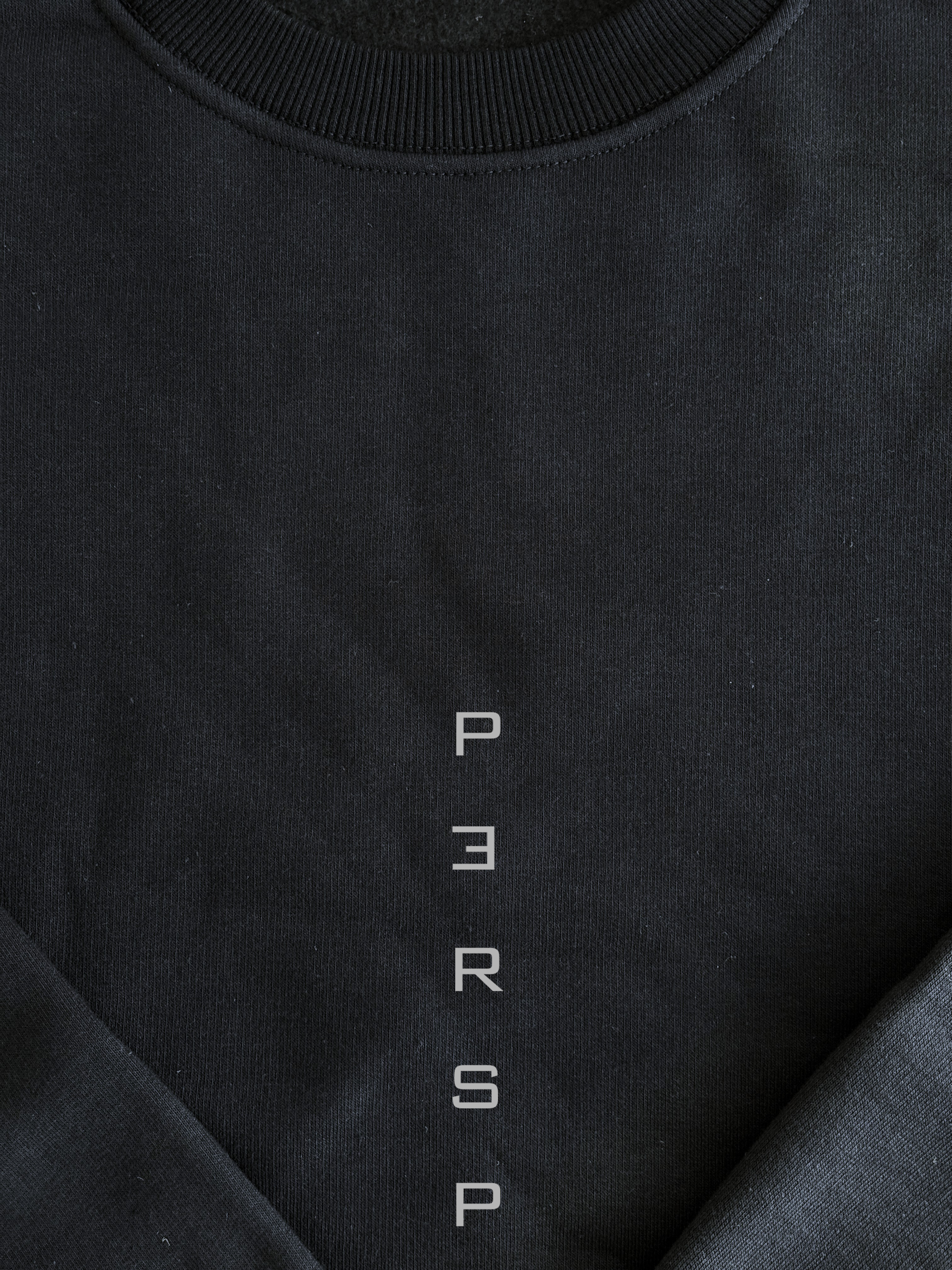 'Perspective' Lacivert Oversize Sweatshirt