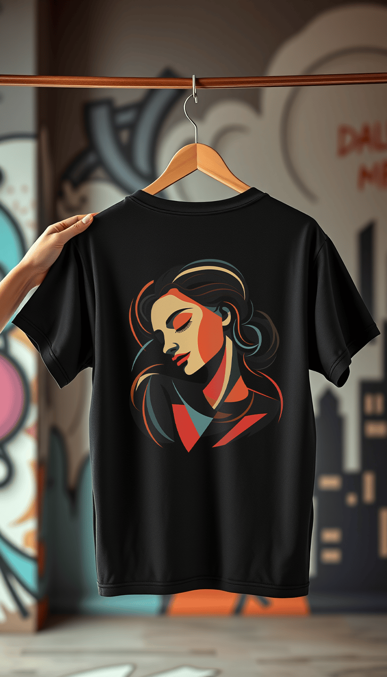 'Silent Beauty' Siyah Oversize Tişört