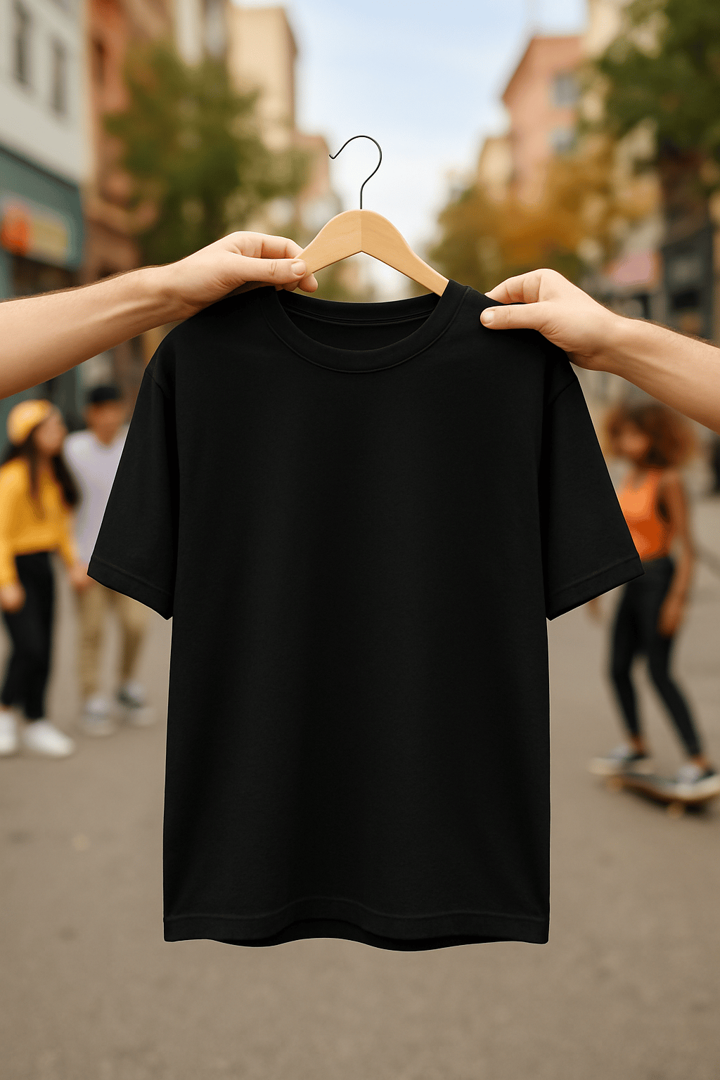 'Silent Beauty' Siyah Oversize Tişört