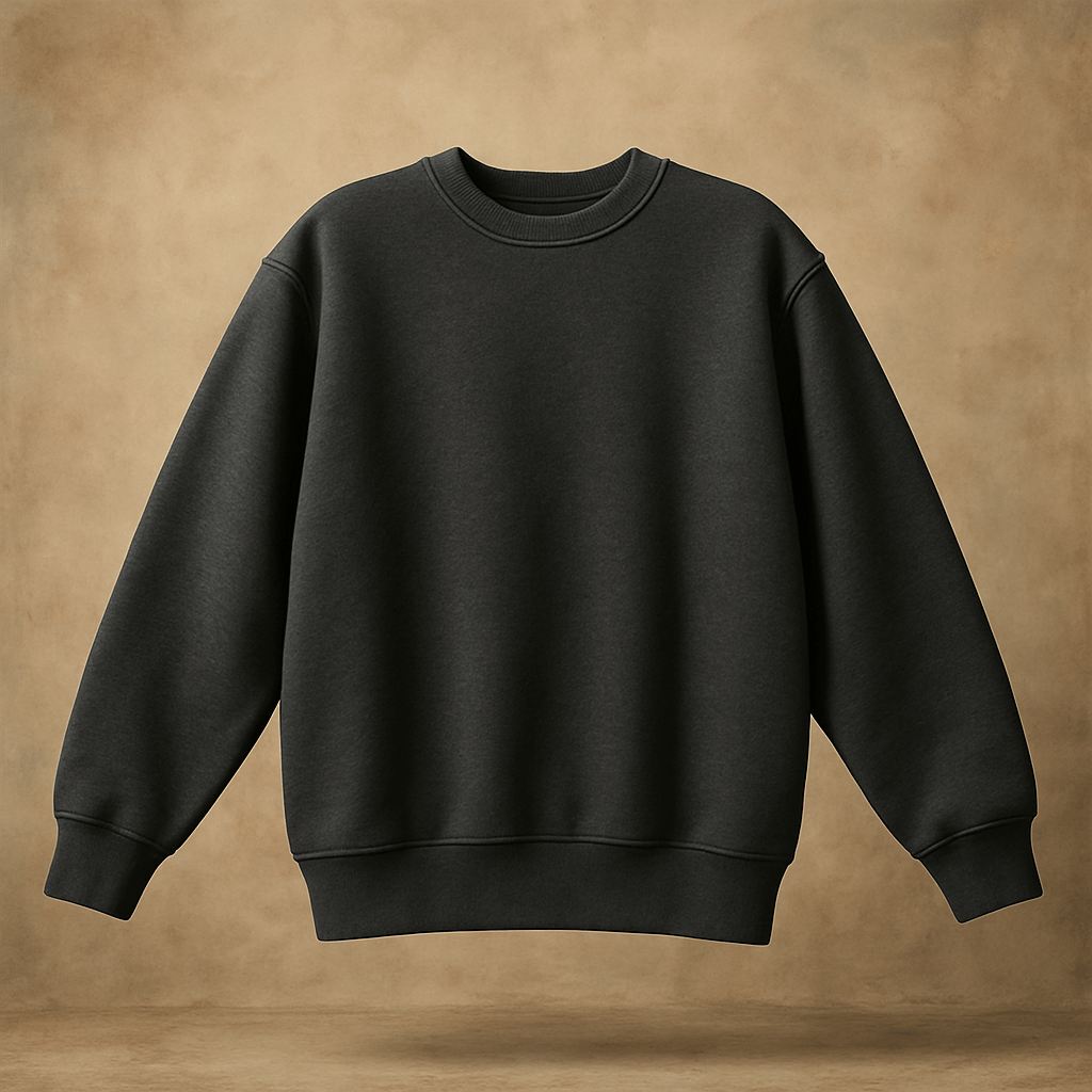 'Tattoo Girl' Füme Oversize Sweatshirt